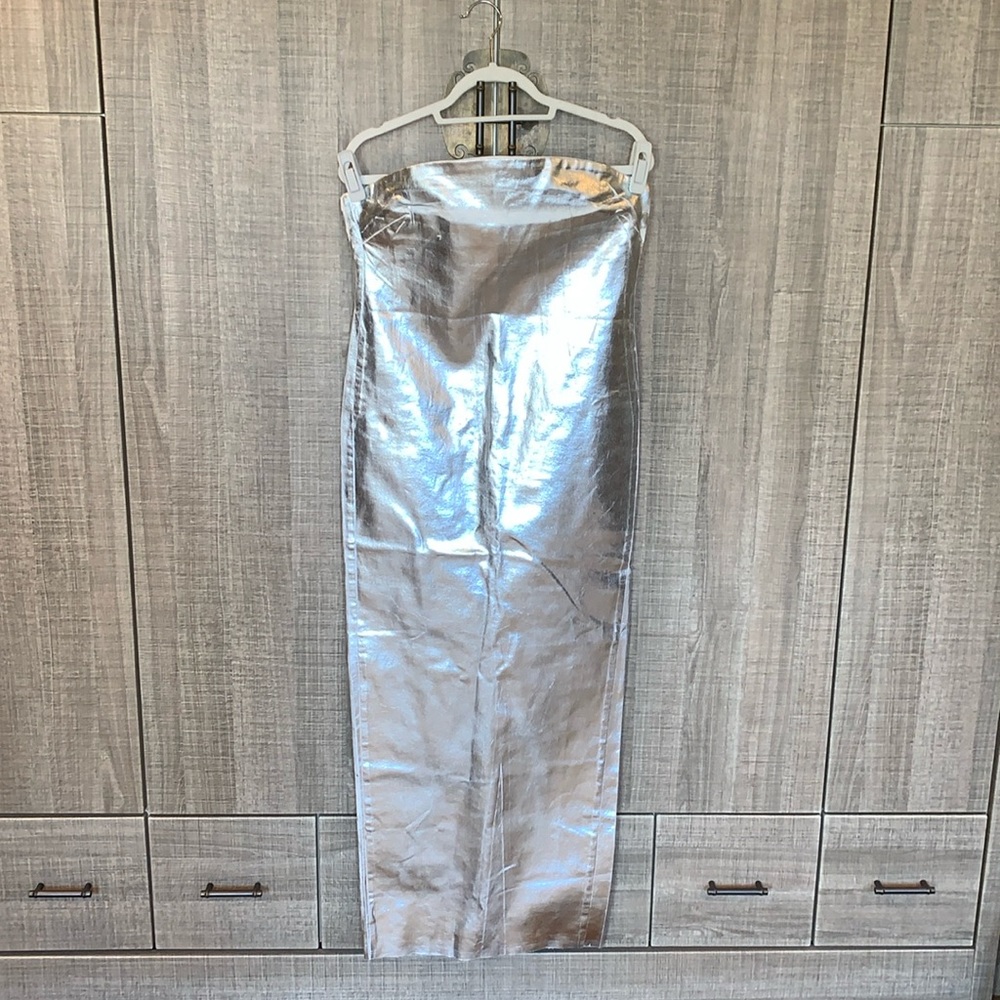 Zara Fitted Metallic Dress